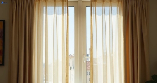 Dull dusty drapes in darling-point-nsw before professional cleaning